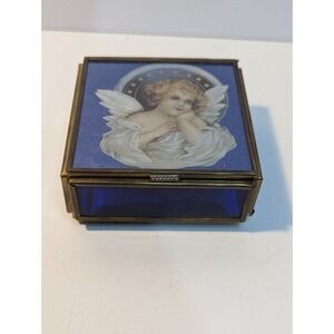 Via Vermont greeting‎ box blue glass/grass